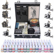 TheLAShop Tattoo Kit 8 Machines LCD Power Supply 54 Ink w/ Case