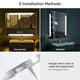 TheLAShop Frameless Bathroom Mirror with Lights Anti Fog Touch Sensor