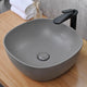 TheLAShop 16 inch Vessel Sink with Pop Up Drain Gray