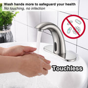 Aquaterior 5" Touchless Bathroom Faucet Motion Sensor Faucet
