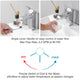 Aquaterior Bathroom Faucet Single Handle Hot & Cold, 7"H