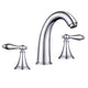 Aquaterior Widespread Bathroom Sink Faucet 2-Handle 6.7"H