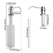 Aquaterior Soap Dispenser for Kitchen Sink Liquid 13.5oz