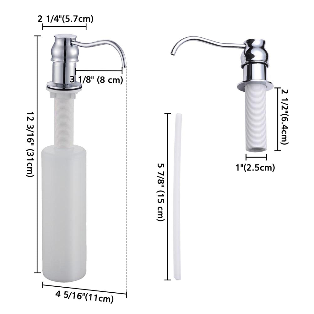 Aquaterior Liquid Soap Dispenser for Kitchen Sink 400ml –