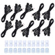 TheLAShop 10 Sets LED Rope Lighting Connectors & Power Cords