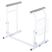TheLAShop Toilet Safety Rail Stand Alone w/ Rack 375lbs Support