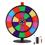 WinSpin 24" Dual Wheels Tabletop Dry Erase Spinning Prize Wheel