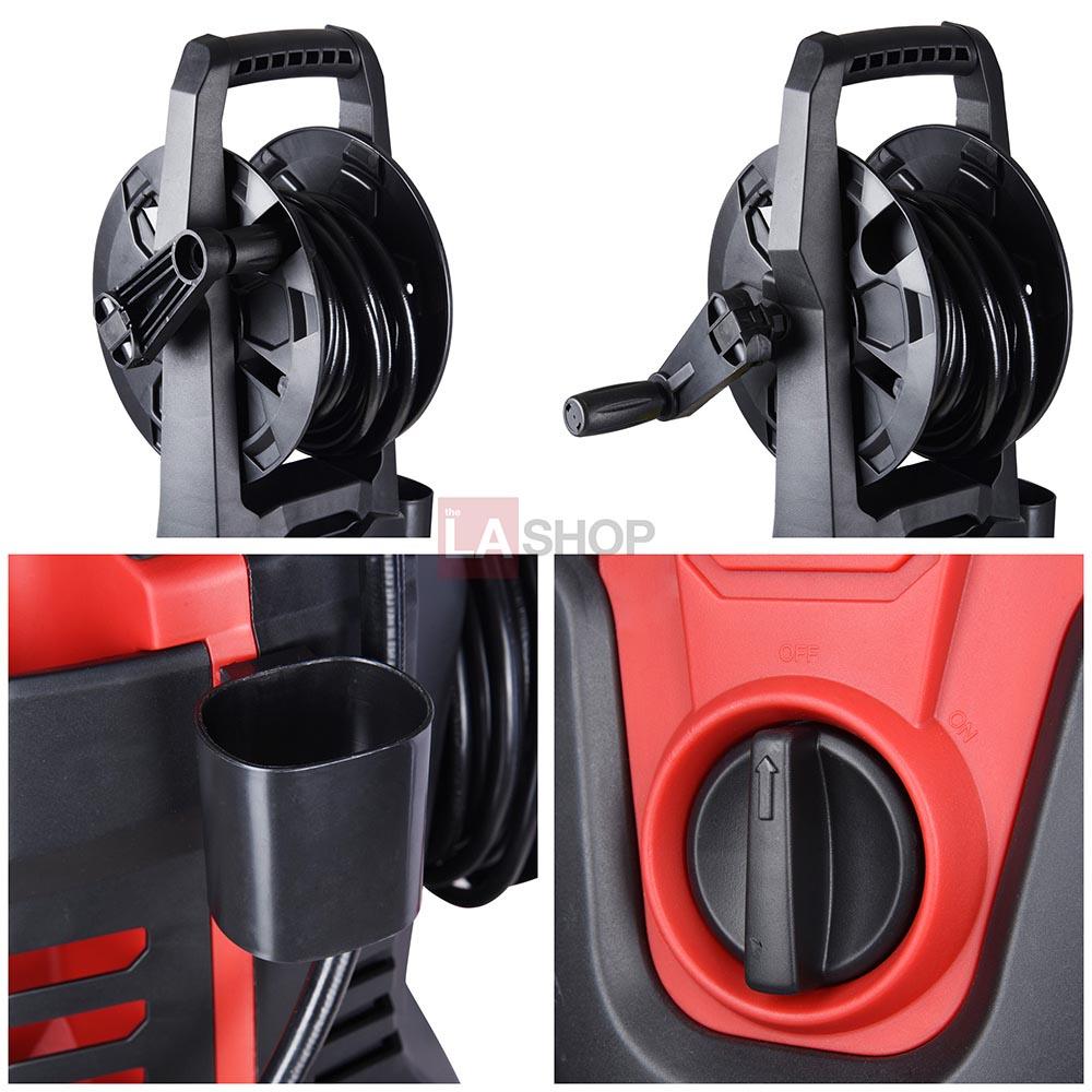 2030PSI 1800W Electric High-Pressure Washer with Hose Reel - Pick Your Plum