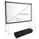 TheLAShop 135" 16:9 Portable Outdoor Projector Screen w/ Frame Freestanding Bag