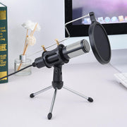 TheLAShop Studio Condenser Microphone Mic USB Set w/ Tripod Stand