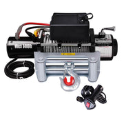 TheLAShop Electric Winch 12 Volt 8000 lbs Wired Remote Recovery