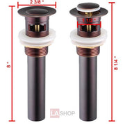 TheLAShop 1 1/2" Pop Up Drain with Overflow Oil Rubbed Bronze
